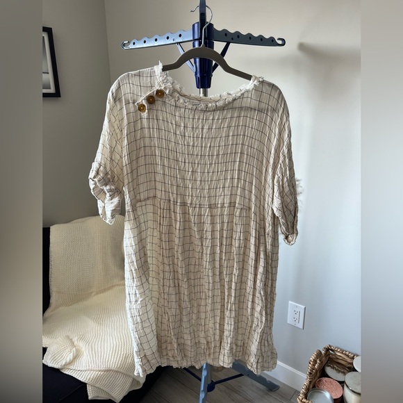 Urban Outfitters Checkered Babydoll Mini Dress - M/L - Picture 1 of 10